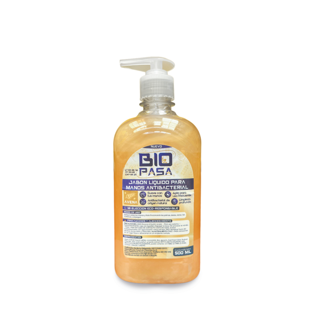 Jabón para manos antibacterial ecológico