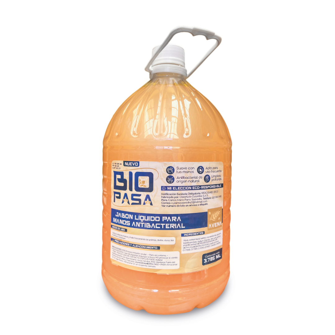 Jabón para manos antibacterial ecológico