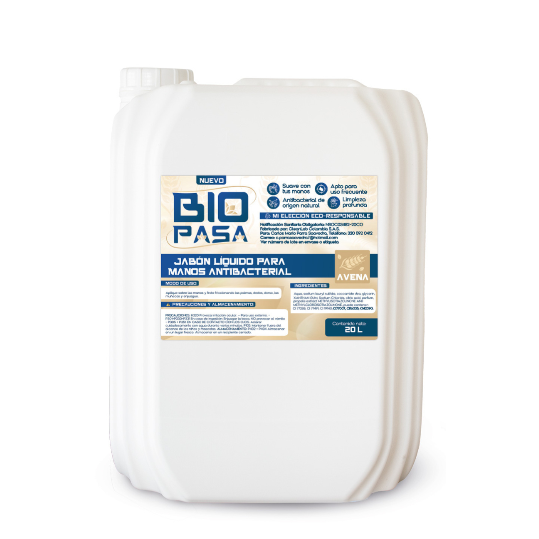 Jabón para manos antibacterial ecológico