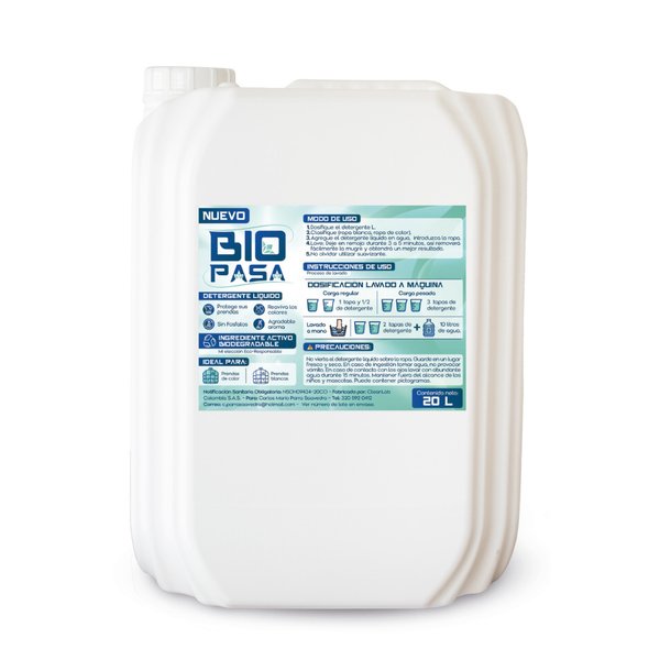 DETERGENTE  ECOLÓGICO 20.000ML